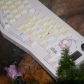 Freehand Brushwork 104+16 PBT Keycaps Set Backlit / Opaque Cherry / QX3 Profile for MX Switches Keyboard